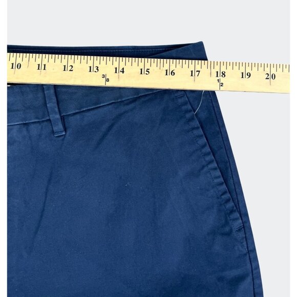 Dockers Womens High Straight Fit Ankle Weekend Chino Pants Blue Cotton Blend 34 - Picture 7 of 16